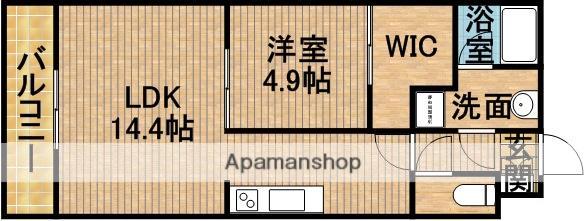 FENNEL(1LDK/4階)の間取り写真