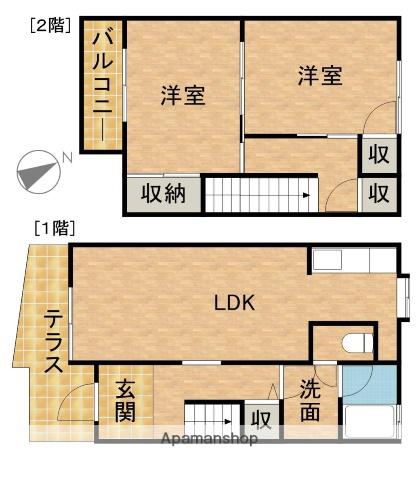 ガーデンパレスオオタ(2LDK)の間取り写真