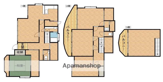 東海道本線 浜松駅 バス乗車時間：22分 佐鳴台５丁目バス停で下車 徒歩2分 3階建 築32年(5LDK)の間取り写真