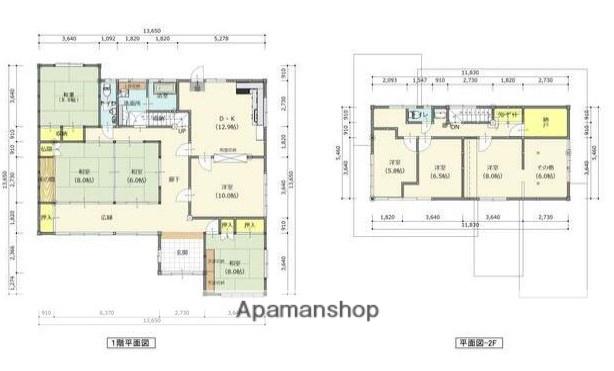 東海道本線 浜松駅 バス乗車時間：25分 札木バス停で下車 徒歩3分 2階建 築41年(7SLDK)の間取り写真