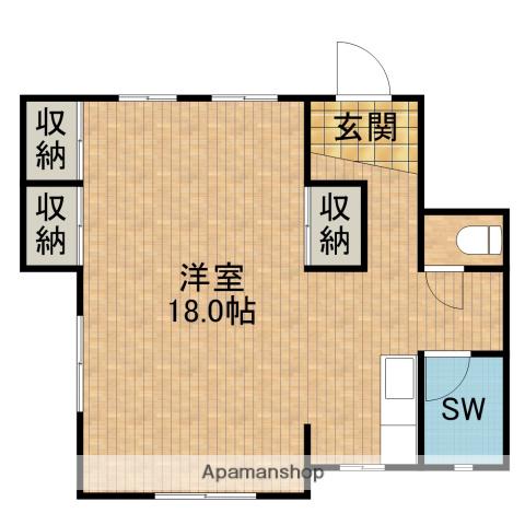 VINTAGE BASE(ワンルーム/1階)の間取り写真