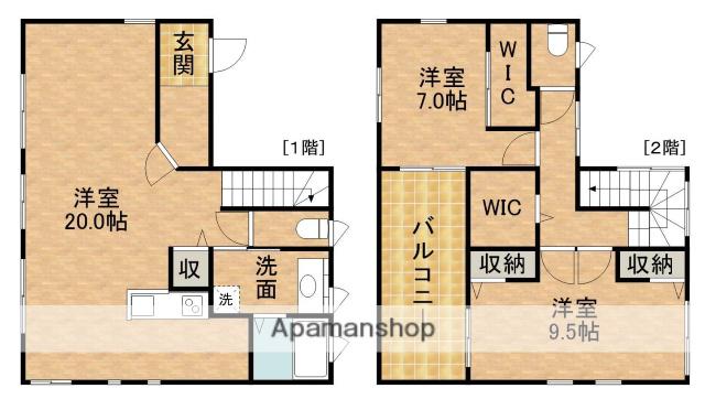 東海道本線 浜松駅 バス乗車時間：4分 南中前バス停で下車 徒歩7分 2階建 築14年(2LDK)の間取り写真