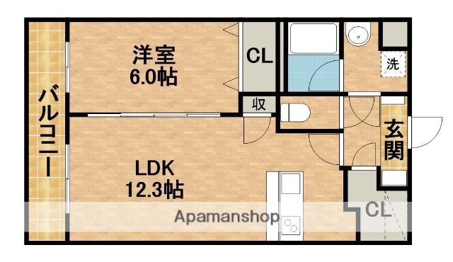 CLAST 1(1LDK/1階)の間取り写真