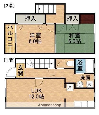 メイプルトゥリーＢ(2LDK)の間取り写真