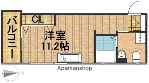 FELICITA二星(ワンルーム/3階)の間取り写真