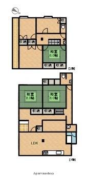 東海道本線 弁天島駅 徒歩10分 2階建 築100年(6LDK)の間取り写真