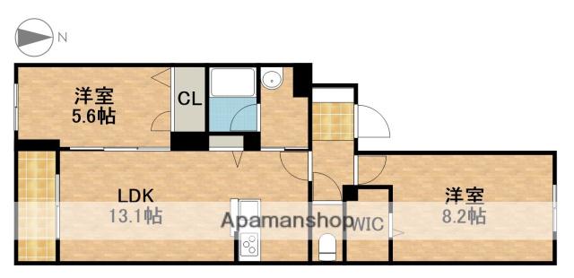 イルストーン古川(2LDK/1階)の間取り写真
