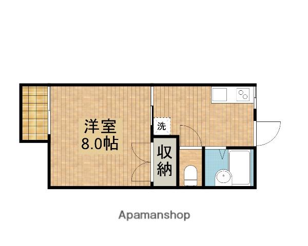 ベルテック21(1K/2階)の間取り写真