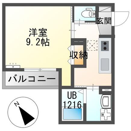 スイートテラス寺島町(1K/1階)の間取り写真