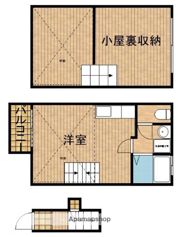 パークガーデン北寺島(ワンルーム/2階)の間取り写真