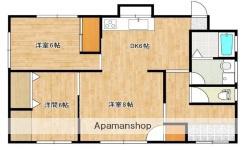 東海道本線 浜松駅 バス乗車時間：14分 おかめ坂バス停で下車 徒歩14分 1階建 築38年(3DK)の間取り写真