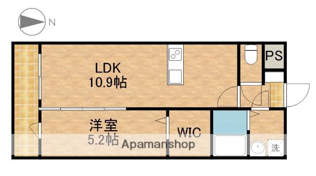 LEGRANDⅢ(1LDK/3階)の間取り写真