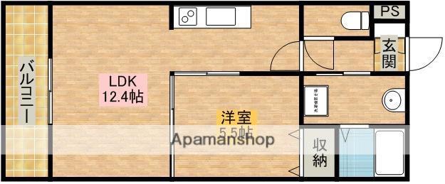 エルマーノⅠ(1LDK/2階)の間取り写真