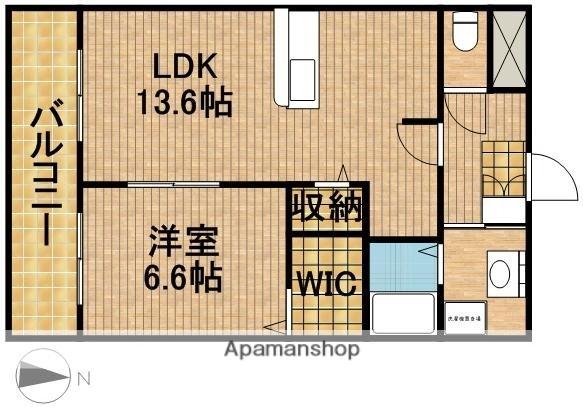 田畑ハイツそれいゆⅡ(1LDK/1階)の間取り写真
