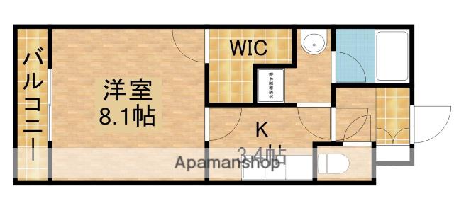 エスポワール(1K/3階)の間取り写真