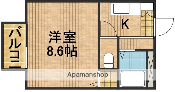 ルイーネ(1K/1階)の間取り写真