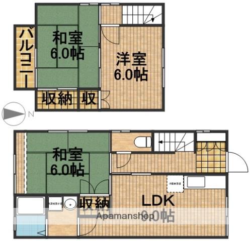 ビレッジカナン(3LDK)の間取り写真