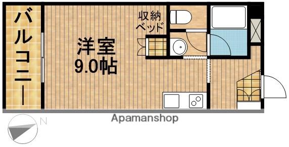 シャンブルYOSHIMI(ワンルーム/1階)の間取り写真