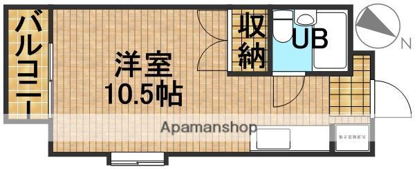 サンアベニュー富塚Ⅰ(1K/1階)の間取り写真