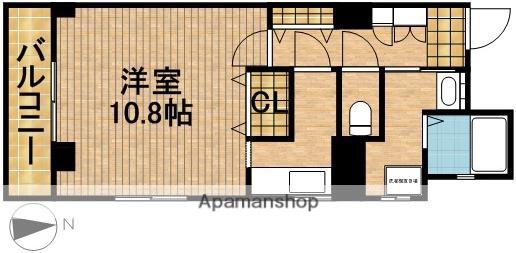 ゆず板屋(1K/5階)の間取り写真