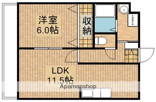 MS DREAMⅥ(1LDK/3階)の間取り写真