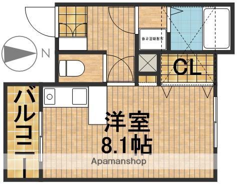 レリブ野口(1K/3階)の間取り写真