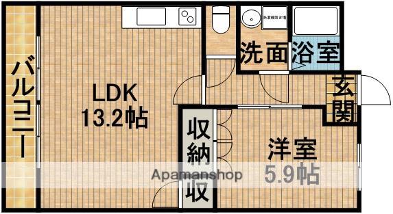 ルナ・エスペランサⅡ(1LDK/3階)の間取り写真
