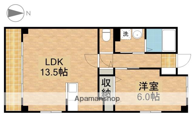 ピュアー(1LDK/3階)の間取り写真