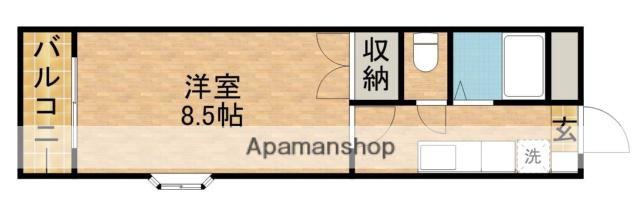 第7田畑ハイツ(1K/3階)の間取り写真