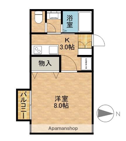 コーポサンガ(1K/2階)の間取り写真