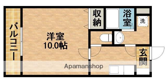 グロワール椿森(1K/4階)の間取り写真