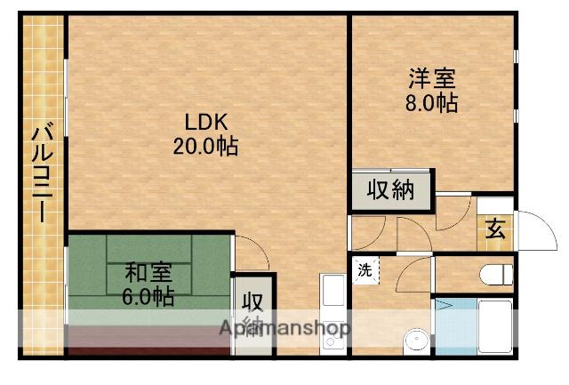 アム・ラートハウスB(2LDK/3階)の間取り写真