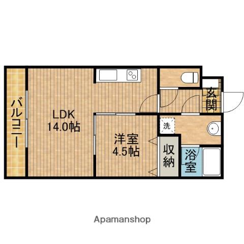 サンパティークⅡ(1LDK/1階)の間取り写真