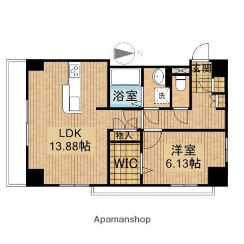 マッターホルン高尾(1LDK/5階)の間取り写真