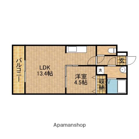 フランシーズ(1LDK/3階)の間取り写真