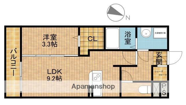 プリマテラッセ(1LDK/3階)の間取り写真