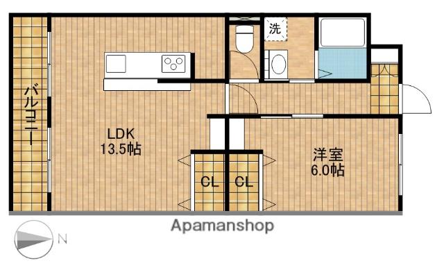 十王マンション(1LDK/1階)の間取り写真