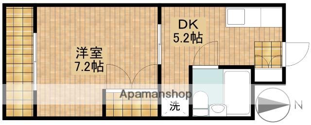 馬込川マンション(1K/1階)の間取り写真