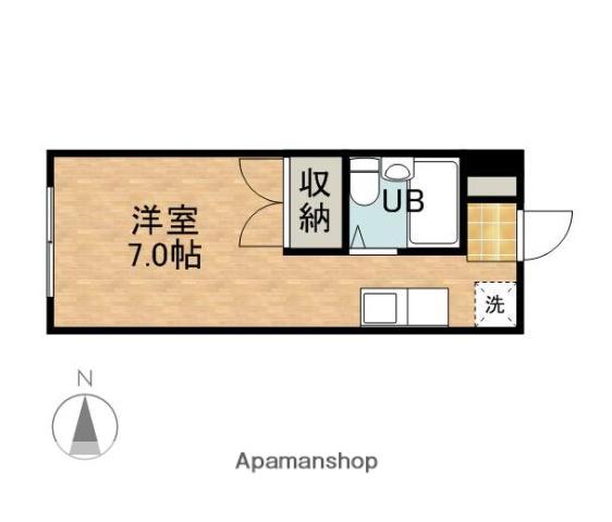 ANNIVERSARY竜洋(ワンルーム/3階)の間取り写真