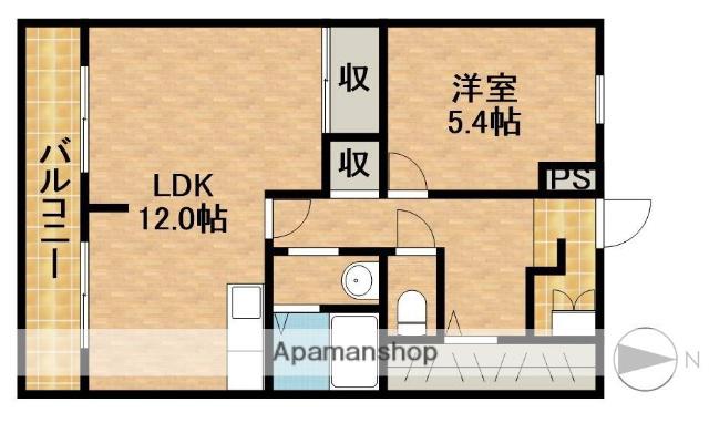 SPOON掛川(1LDK/1階)の間取り写真