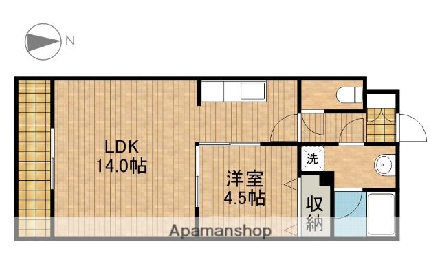 MISTRAL(1LDK/2階)の間取り写真