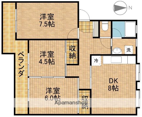 ラ・エスペランサハーネ(3LDK/3階)の間取り写真