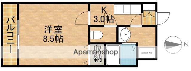 PLEIADES Ⅱ(1K/3階)の間取り写真