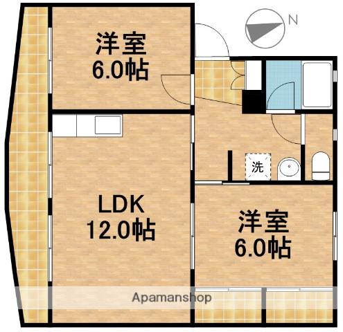 サンハイツ(2LDK/2階)の間取り写真