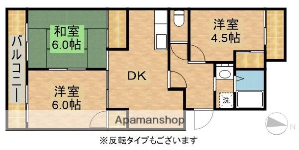 アーバンビレッジ(3DK/2階)の間取り写真