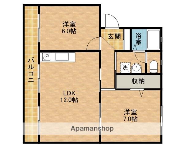 リ・グランドール(2LDK/1階)の間取り写真