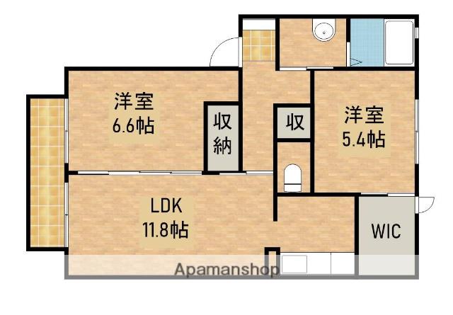 サニー・マサ(2LDK/2階)の間取り写真