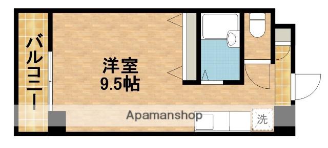 ESPOIR板屋(ワンルーム/6階)の間取り写真