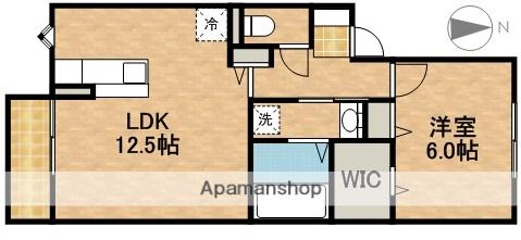 グランドゥール パレス(1LDK/2階)の間取り写真