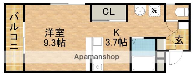 D.S.L蜆塚(ワンルーム/2階)の間取り写真